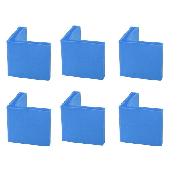 30x30mm Angle Iron Foot Pads L Shape Plastic Leg Cover Protector 6