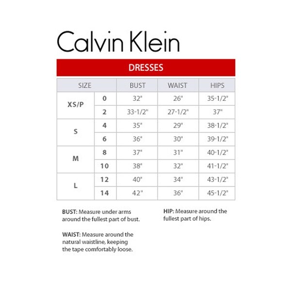 calvin klein xl size