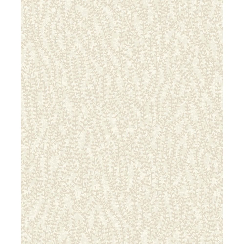 Seabrook Designs Seaweed Beaded Branches Nonwoven Unpasted Wallpaper