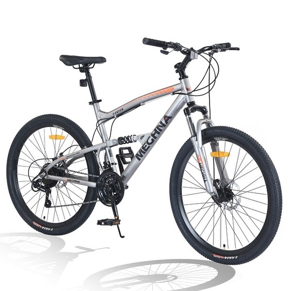 26 inch Mountain Bike 21-Speed Dual Suspension Aluminum Alloy