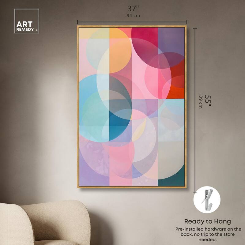 Oneiric Circles IV Canvas by Art Remedy