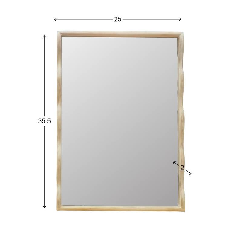 Willow Scalloped Mirror - 35.5H x 25.1/4W x 2D