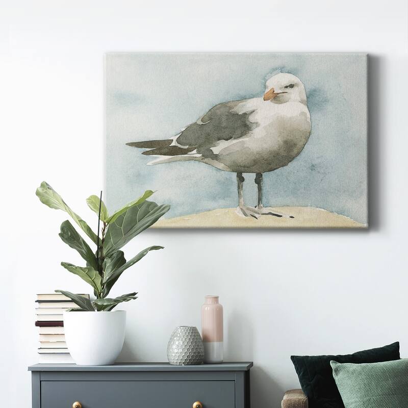 Simple Seagull I Premium Gallery Wrapped Canvas - Ready to Hang