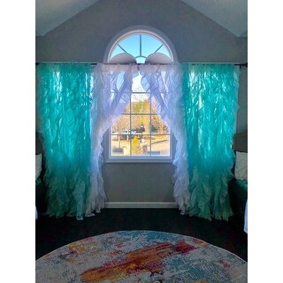 Shop Sweet Home Collection Sheer Voile Waterfall Ruffled