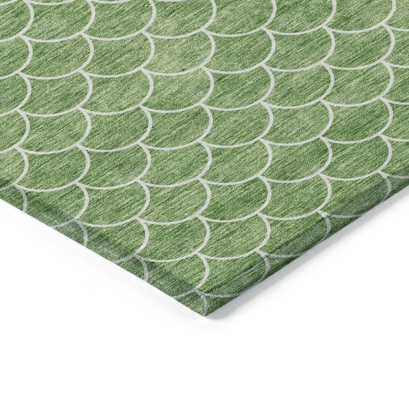 HomeRoots Geometric Transitional Rectangle Outdoor Rug