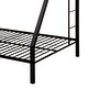 preview thumbnail 5 of 4, Metal Twin XL over Queen Bunk Bed with Built-in Ladder,Kids Bed Design