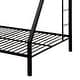 preview thumbnail 8 of 6, Stylish Twin XL Over Queen Bunk Bed with Sturdy Metal Frame, Slat System, Full-Length Guardrail, and Double Ladder, Black