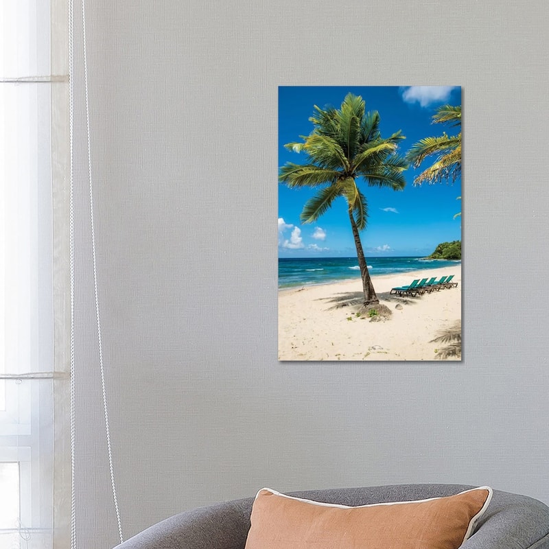 iCanvas "Carambola Beach Resort Beach, St. Croix, Us Virgin Islands." by Michael DeFreitas Canvas Print - 26x18x1.5