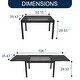 preview thumbnail 4 of 7, Clihome 7 Pieces Outdoor Dining Set with 1 Extendable Dining Table, Swivel Chair