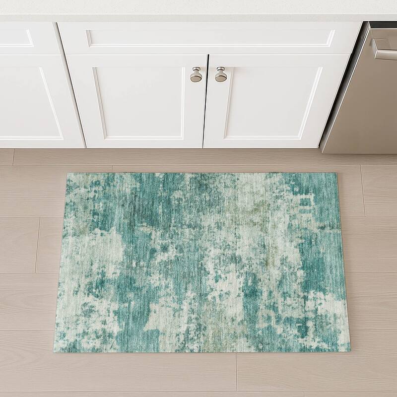 Machine Washable Indoor/ Outdoor Modern Jenna Chantille Rug