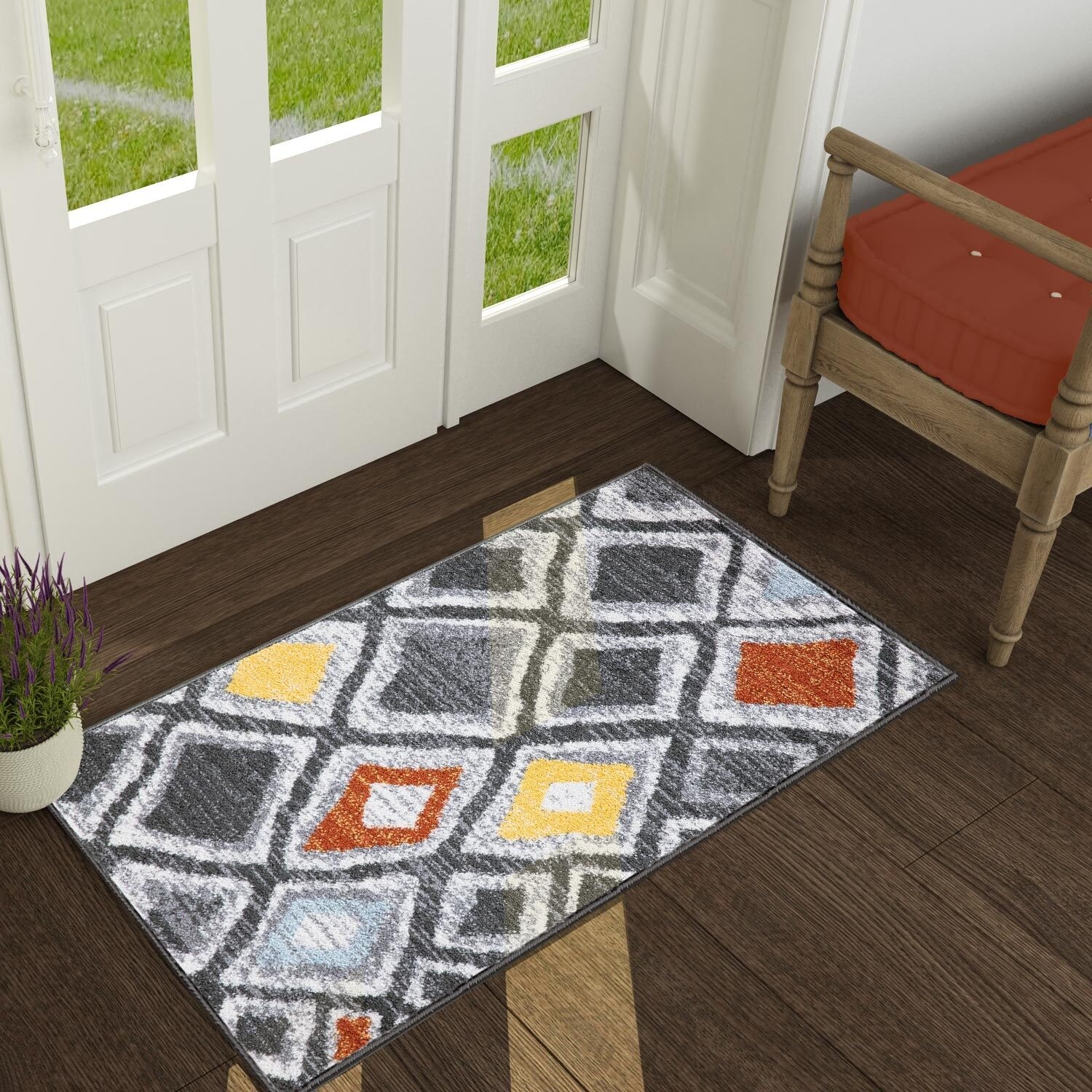 Shop Modern Contemporary Area Rugs Geometric Kitchen Rugs Overstock 30646656