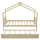 preview thumbnail 18 of 17, Twin Size House-Shaped Bed with Trundle