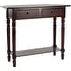 preview thumbnail 3 of 3, SAFAVIEH Cape Cod Dark Cherry 2-drawer Console Table - 37.8" x 13" x 31.9"