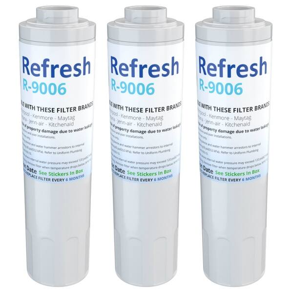 Shop Replacement Water Filter For Jenn Air Ukf8001axx 200 Refrigerator Water Filter By Refresh 3 Pack White Overstock 21457099