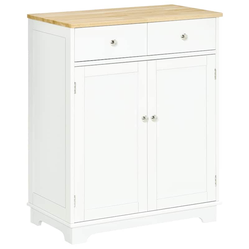 Sideboard Buffet Cabinet, 2-Doors Door Kitchen Cabinet, Coffee Bar Storage with 2 Drawers, Adjustable Shelf