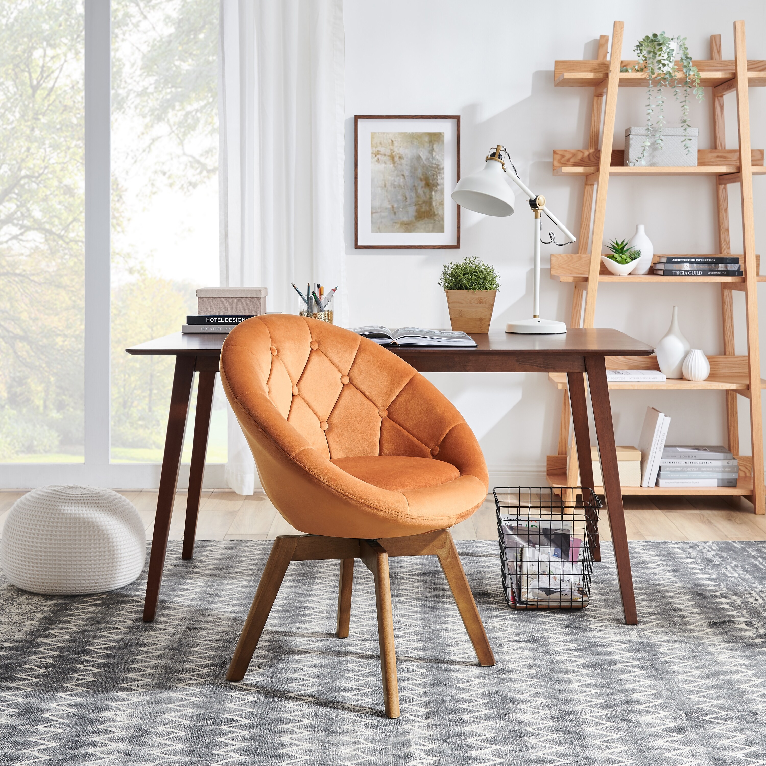 Carson carrington kallax velvet sales tufted round swivel accent chair