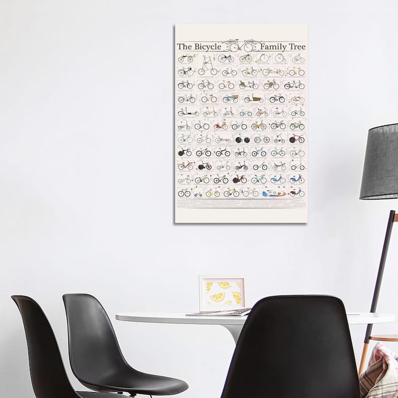 iCanvas "Bicycle Family Tree" by WyattDesign Canvas Print - 40x26x1.5