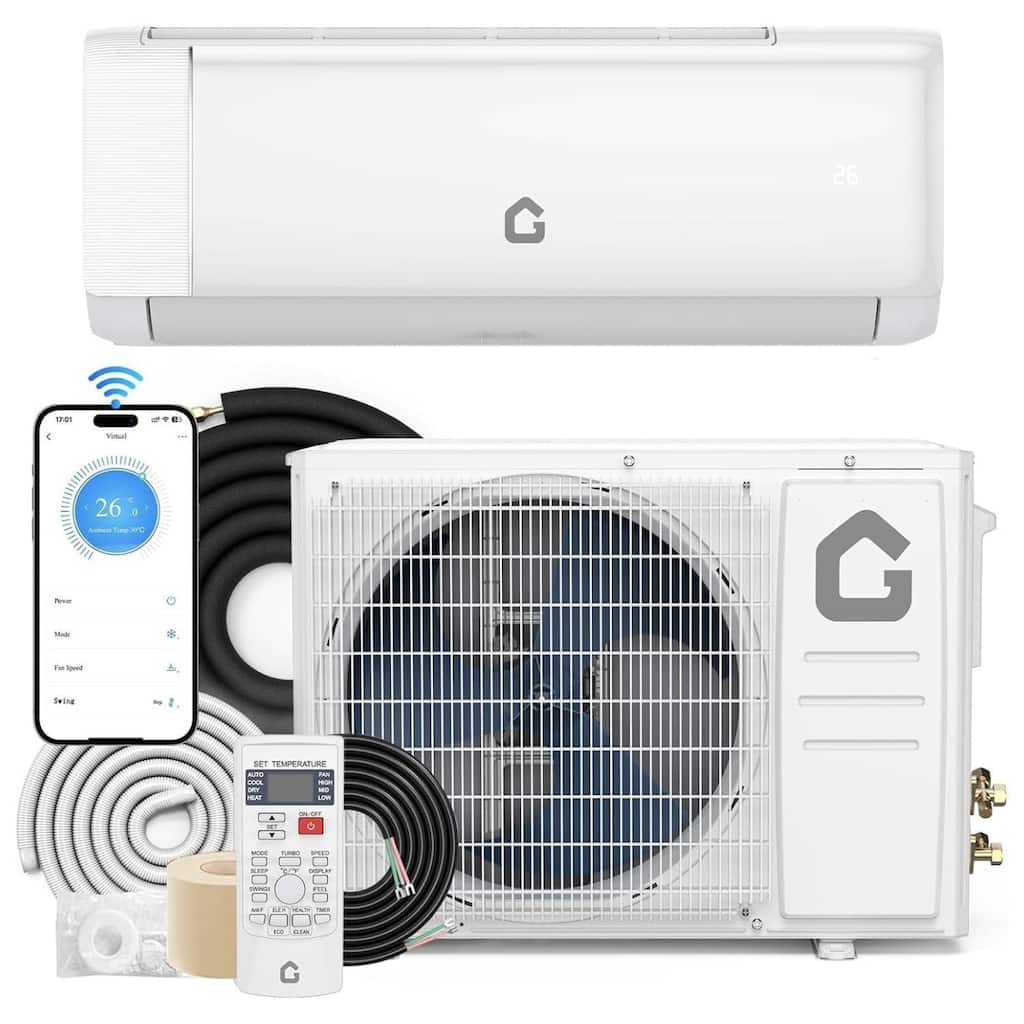 18000 BTU Mini Split Air Conditioner & Heater, WiFi Enabled - N/A