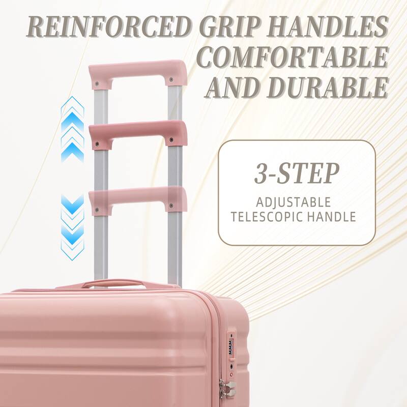 Fashion Luggage Lightweight Luggage, 3-Piece Set with Universal Wheels and Telescopic Handle, for Boarding and Travel