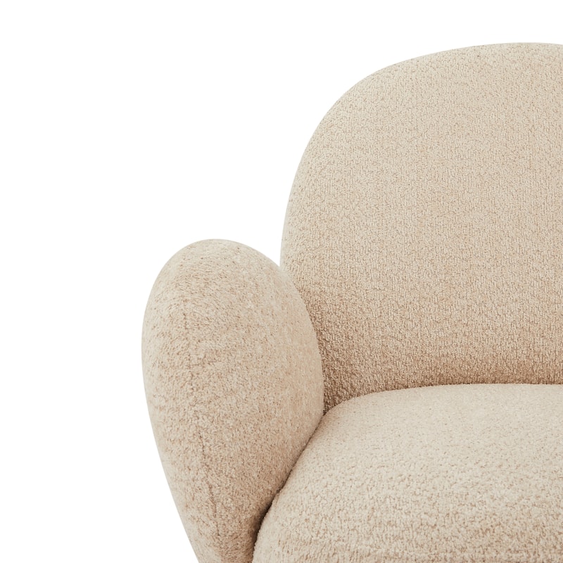 Fabric Swivel Accent Chair with 360° Rotation Modern Lounge Chair (260lb Capacity)