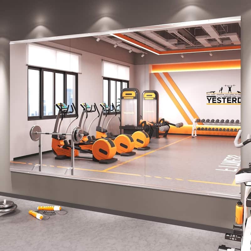 KIOTEE Large Full Length Mirror For Gym, Yoga and Dance Studio - 48x30-3PCS