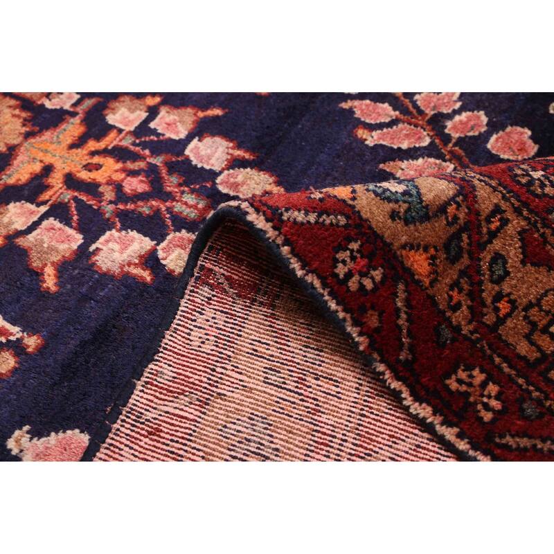 ECARPETGALLERY Hand-knotted Andelz Dark Navy Wool Rug - 3'6 x 11'9