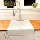 preview thumbnail 6 of 10, Parker Crisp White Fireclay 26" Single Bowl Quick-Fit Drop-In Farmhouse Apron Kitchen Sink (3 Holes) and Drain
