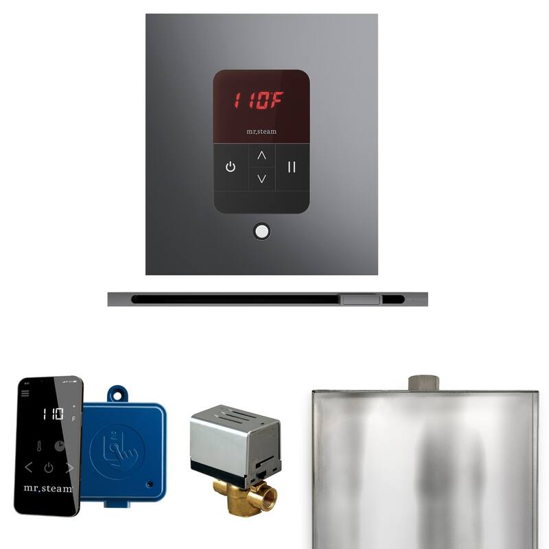 Mr Steam BBSL Basic Butler Linear Package Steam Shower Control Package - Brilliant Black