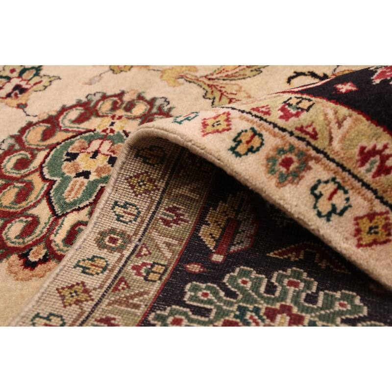 ECARPETGALLERY Hand-knotted Finest Agra Jaipur Beige, Light Khaki Wool Rug - 8'0 x 10'0