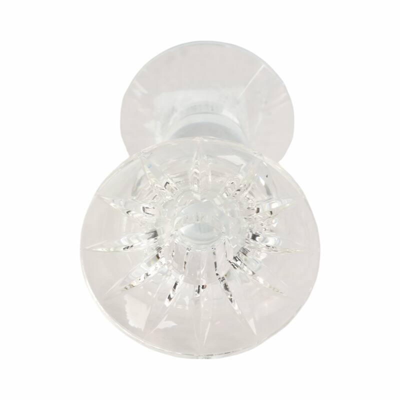 Glass Crystal Pillar and Taper Candle Holder Modern Glam Design