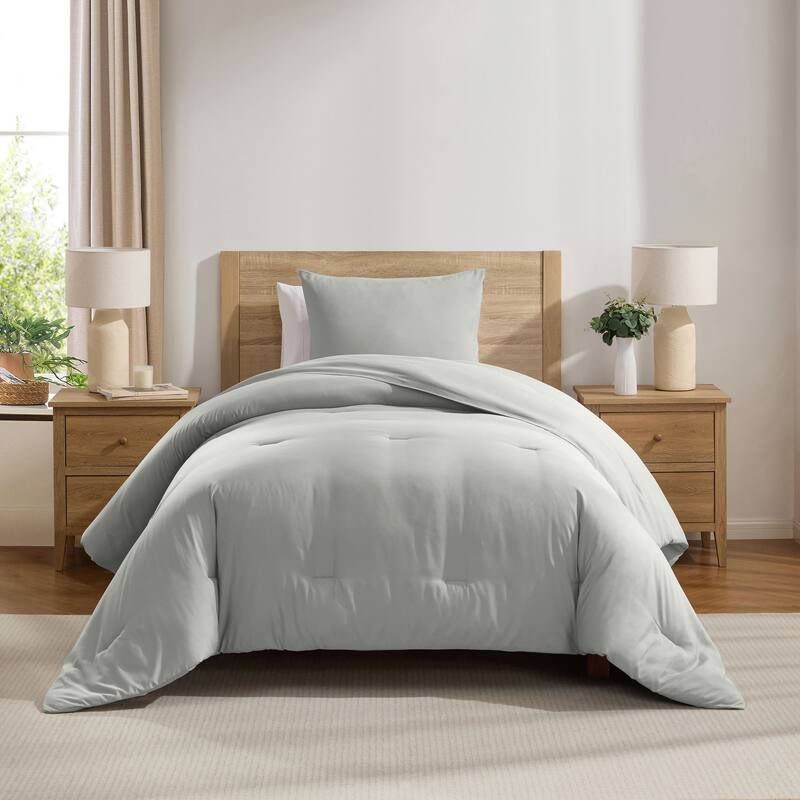 Empyrean Modern Reversible Comforter - London Fog - Twin XL