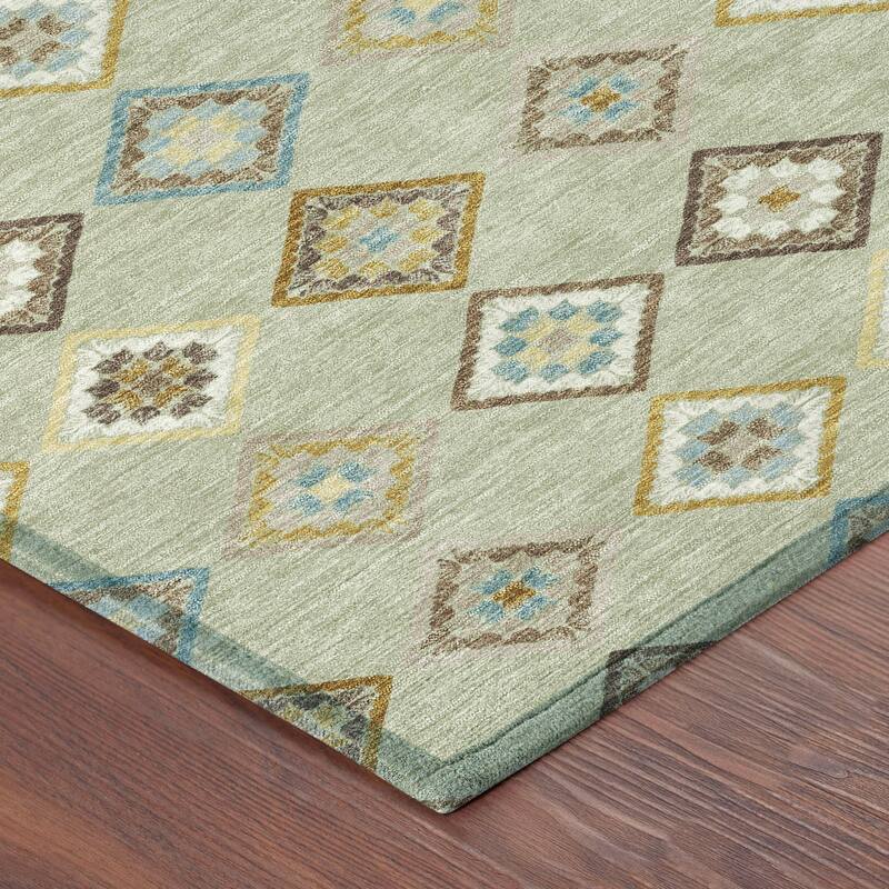 Machine Washable Indoor/ Outdoor Global Flagler Chantille Rug
