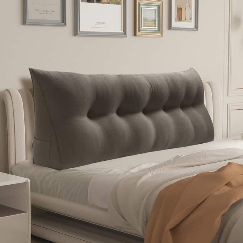 WOWMAX Bed Rest Wedge Reading Pillow Headboard Back Support Cushion