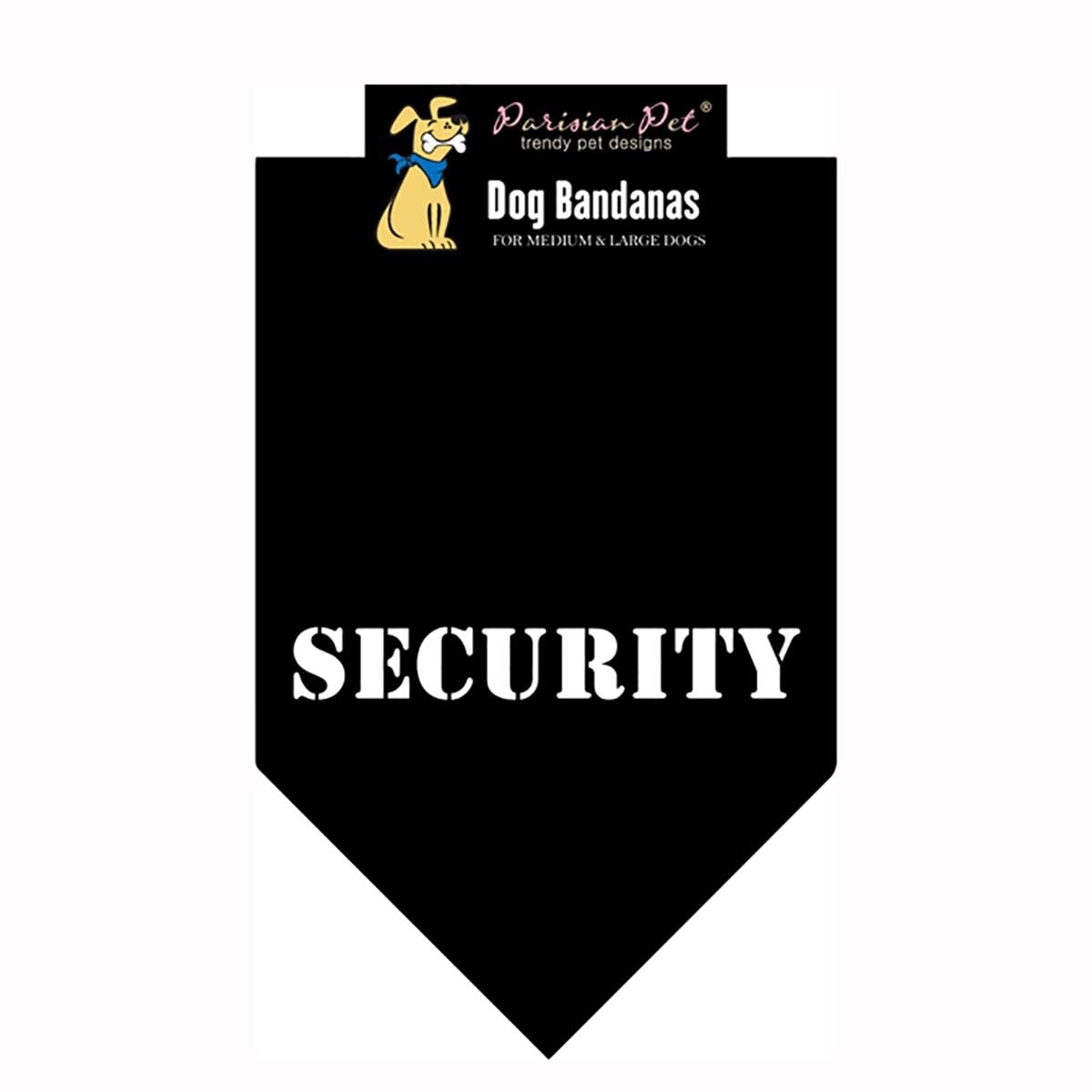 Deals on Security Dog Bandana - Black 