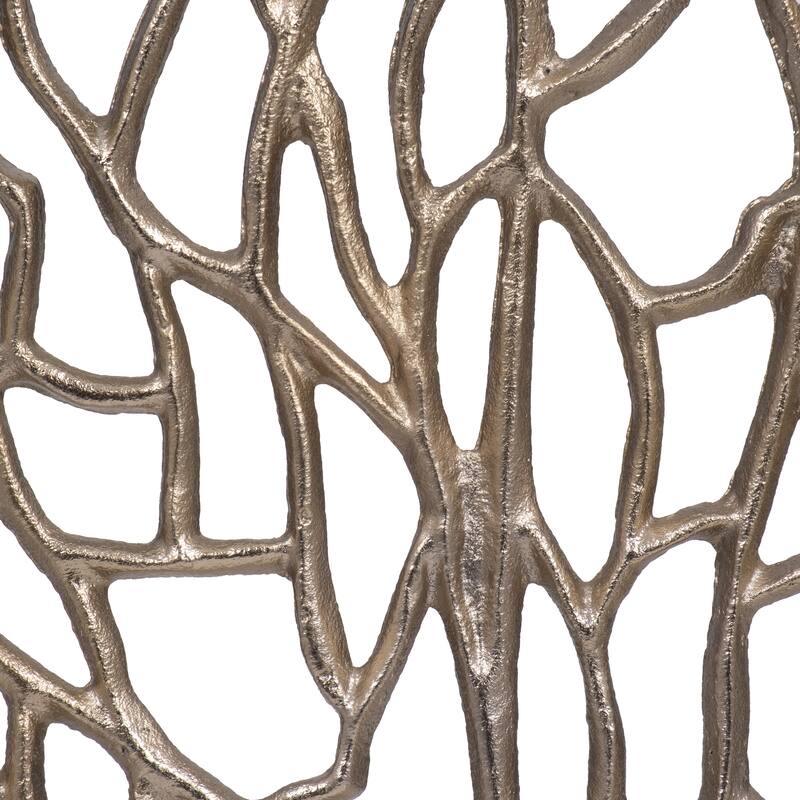 Sagebrook Home Coastal 21" Gold Coral Branch Sculpture - 19" x 4" x 21"