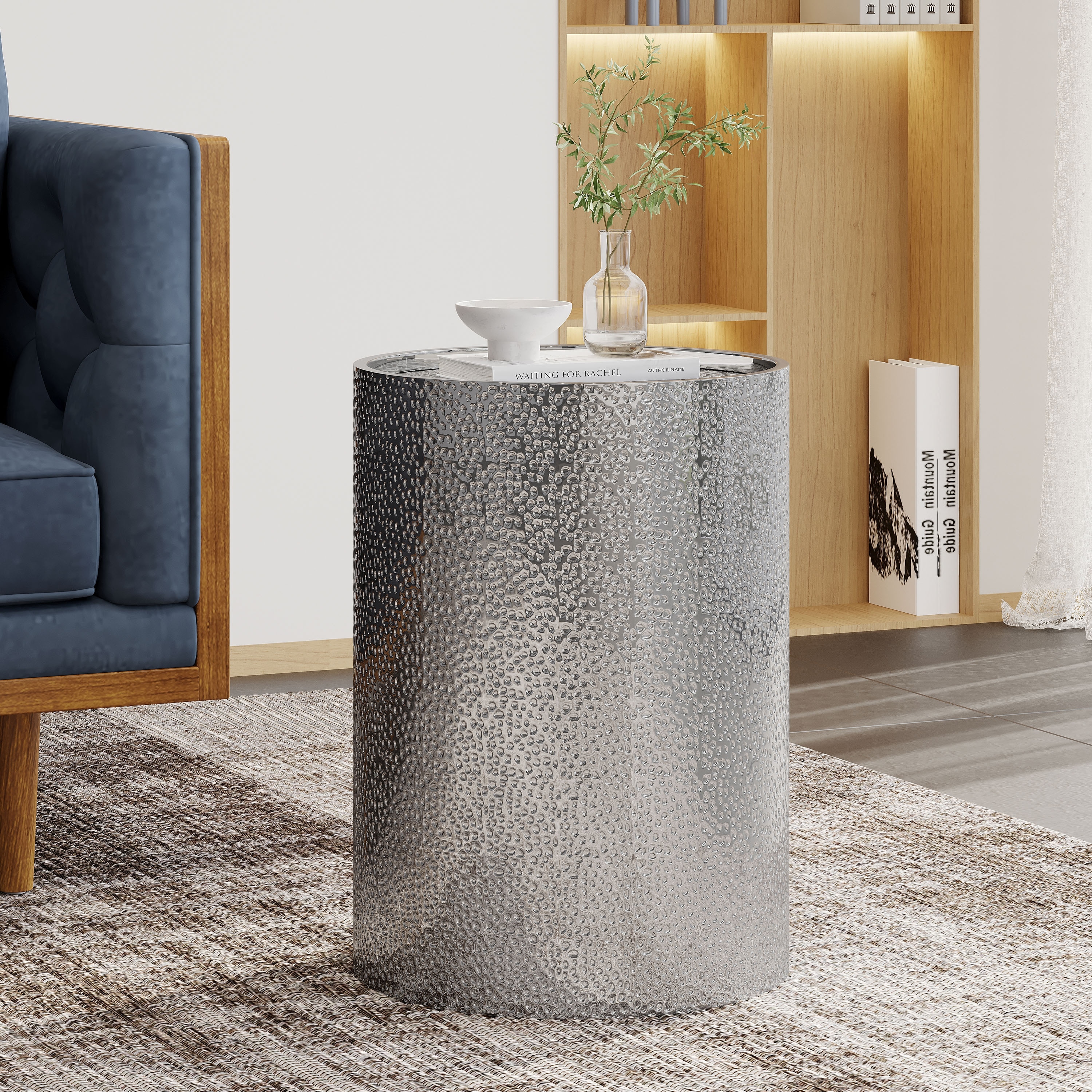 Braeburn Modern Round Accent Table by Christopher Knight Home