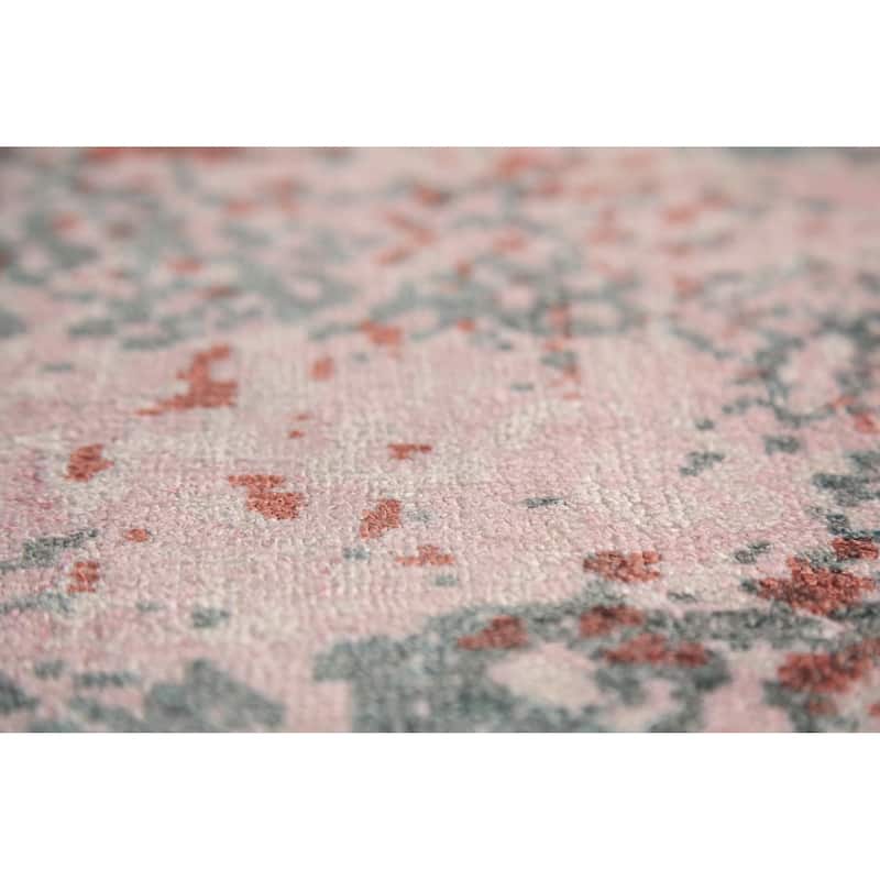 Contemporary Abstract Oriental Area Rug Hand-Knotted Wool Carpet - 3'6"x 5'4"