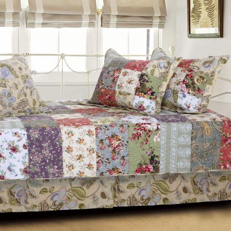 Greenland Home Fashions Blooming Prairie 5-piece Daybed Bedding Set