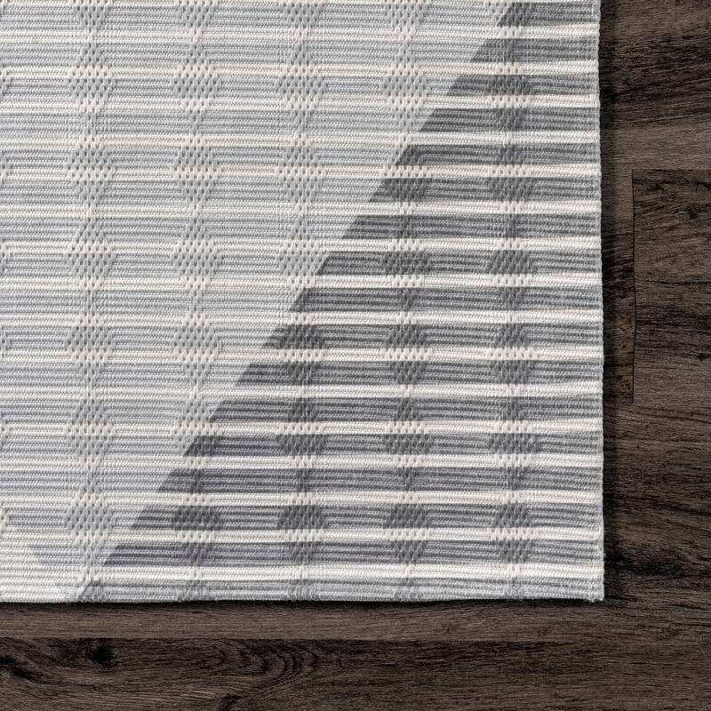 Nuloom Alesha SpinClean Modern Striped Machine Washable Area Rug