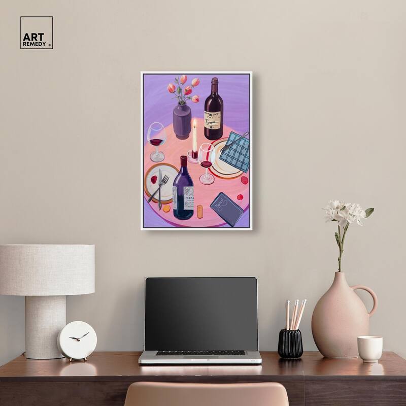 Lavender Haze Dinner Canvas by Art Remedy