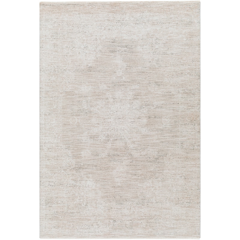 Artistic Weavers Hanya Traditional Area Rug - 6'7" Round - Light Tan