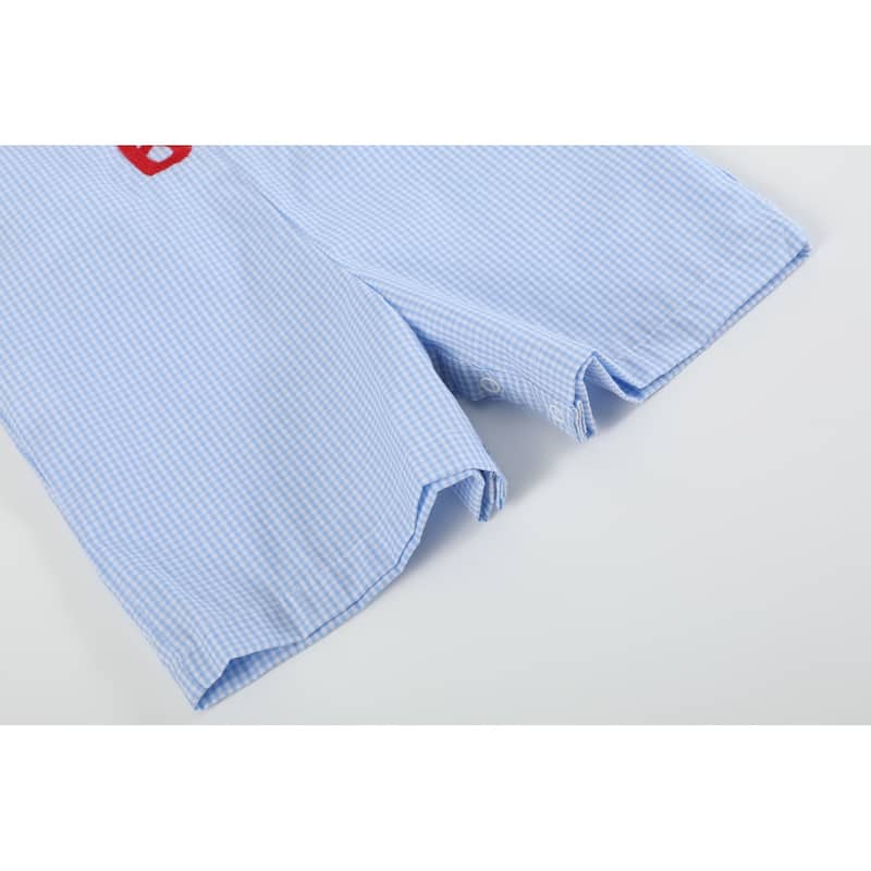 All Amercan Boy' Blue Gingham Shortalls