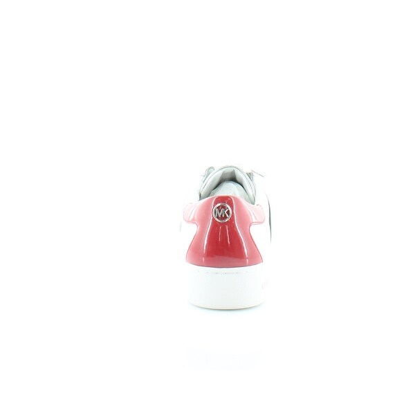 michael kors white and red sneakers