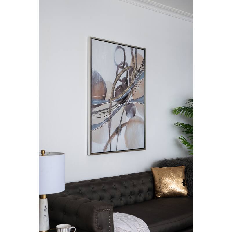 35.4x47.2x1.5" Rectangle Abstract Watercolor Oil Painting