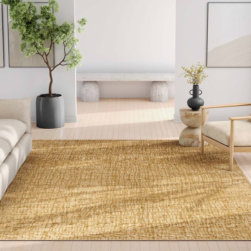 Well Woven Abstract Nightscape Geometric Flat-Weave Area Rug