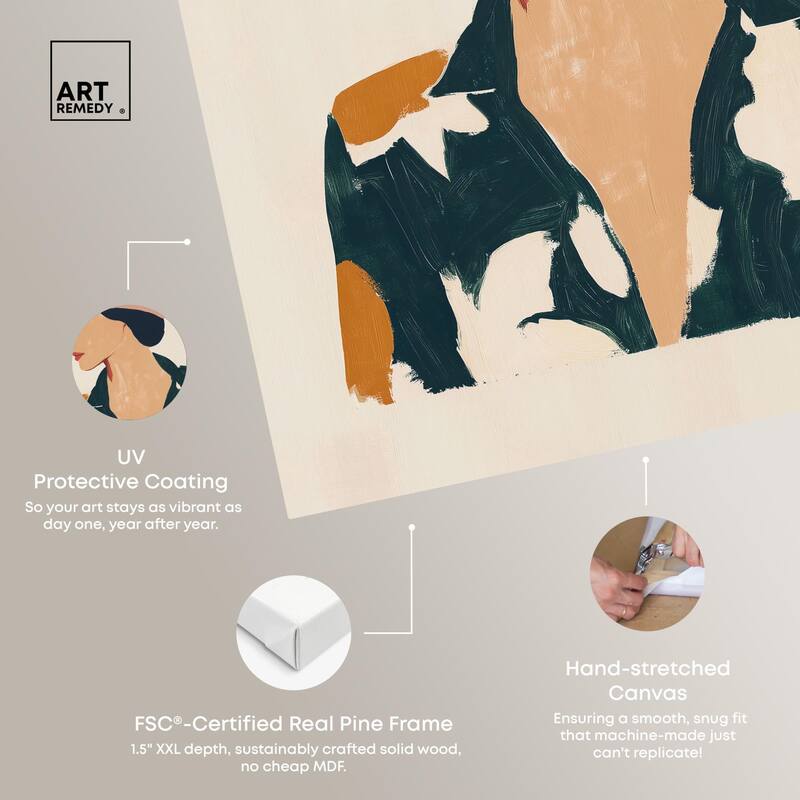 Woman in the Pink Hat Canvas by Art Remedy, Gallery Wrapped