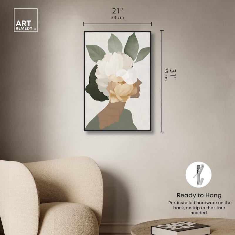 Floral Headpiece II Canvas by Art Remedy