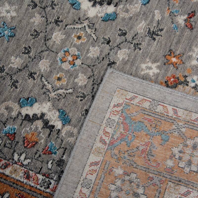 Alora Decor Cosmopolitan Traditional Orange Wool/Tencel Area Rug