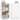 Gymax Set of 2 Rolling Podium Stand Mobile Lectern Stand w/ 2 Shelves
