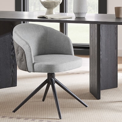 Art Leon Patchwork Fabric Swivel Home Office Chair